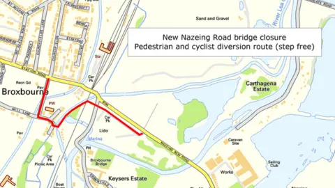 Network Rail Network Rail Broxbourne pedestrian diversion