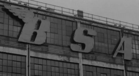 British Pathe The former BSA factory in Birmingham