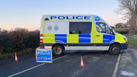 Dan Jessup Police at the scene on the B2095 in Hooe