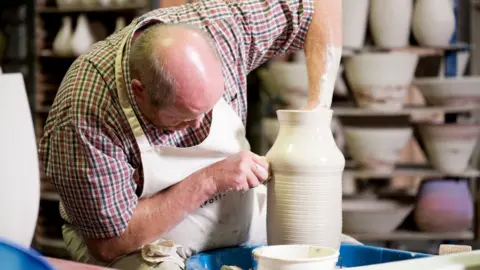 Poole Pottery Potter at Poole Pottery