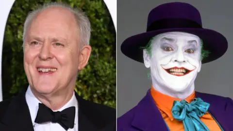 AFP/Warner Bros John Lithgow and Jack Nicholson as The Joker