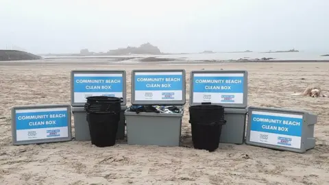Plastic Free Jersey Community beach clean box Jersey