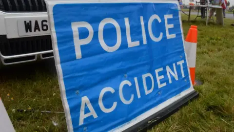 BBC Police Accident sign