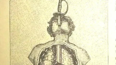 Public domain sword swallower