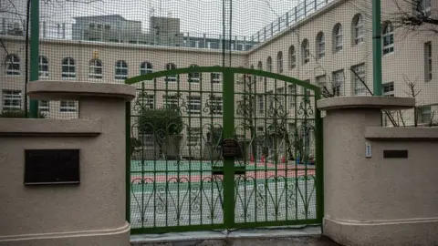 Getty Images A closed school in Tokyo, Japan