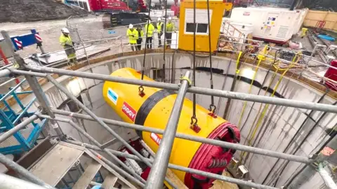 Yorkshire Water Tunnelling machine