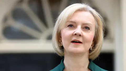 Reuters Liz Truss speaks outside 10 Downing Street while prime minister