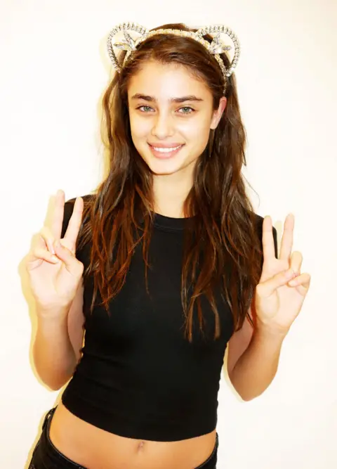 Children in Need Miu Miu modelled by Taylor Hill