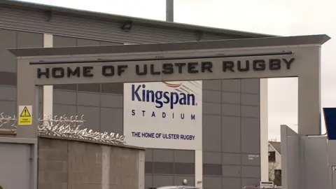 BBC Only sports reporters were permitted into Tuesday's media event at the Kingspan Stadium in Belfast.