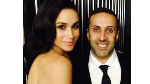 Social media Manni Hussain with Meghan Markle