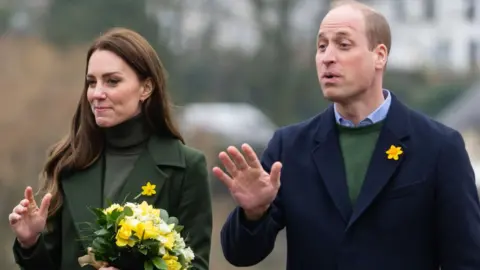 Getty Images William and Catherine visit Blaenavon, Wales in March 2022