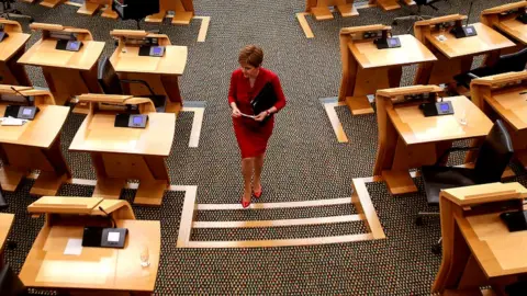 Getty Images Nicola Sturgeon at Holyrood