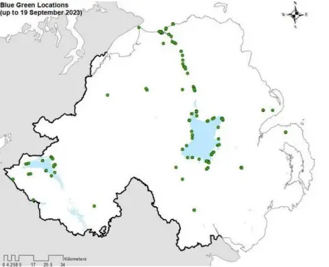 NIEA Map of Algae