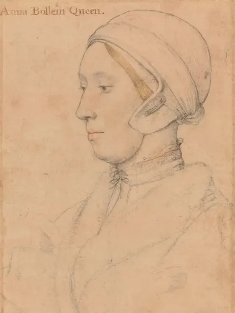 Royal Collection Trust A Holbein sketch of Anne Boleyn
