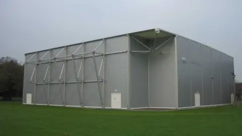 Royal Holloway University A drone testing hangar