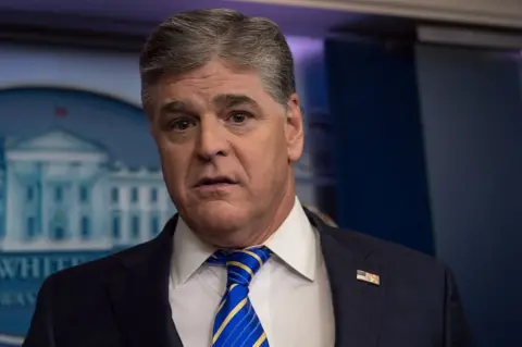 Getty Images Mr Hannity visited the White House shortly after Mr Trump was elected