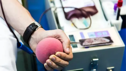 Getty Images A blood donation session