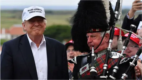 Getty Images Trump at Turnberry