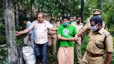 Sreedhar Lal Suraj was brought to Uthra's house for evidence.