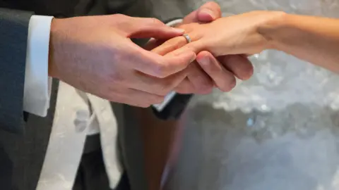 Getty Images Bride and groom