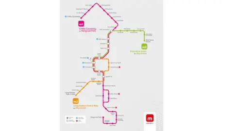 TravelWest Metrobus planned routes