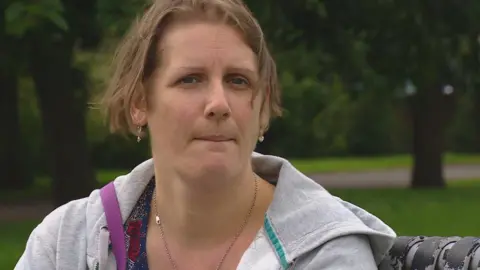 Jackie from Glasgow says she is struggling to afford uniforms for her children