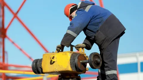 Getty Images Gas pipeline worker