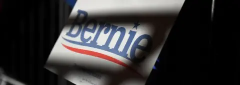 Reuters A Bernie campaign sign in San Antonio, Texas, February 22, 2020