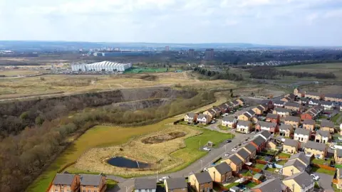 BBC Former industrial site at Ravenscraig in Motherwell