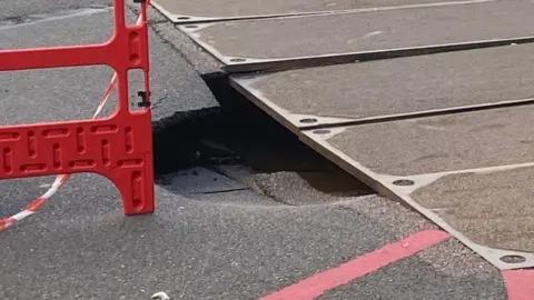 Michelle Blanch A hole at Watford General Hospital