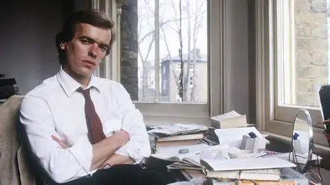 Getty Images Martin Amis poses at home on September 25, 1987 in London