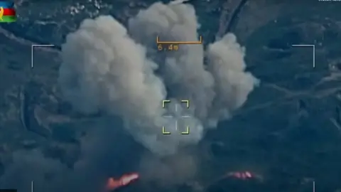 Azerbaijan defence ministry Azerbaijan's defence ministry said it had destroyed a number of ethnic-Armenian targets in Karabakh