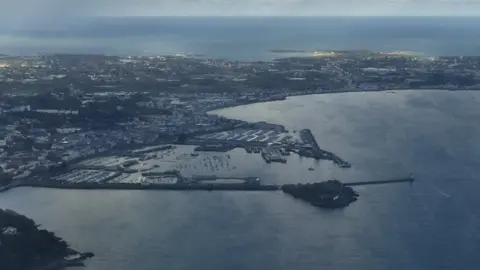 BBC Aerial view of Guernsey