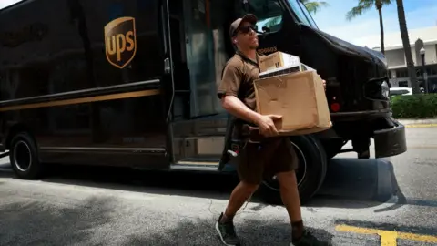 Getty Images UPS worker