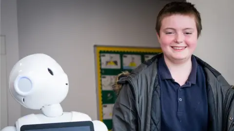 UWE Bristol Pepper the robot with pupil