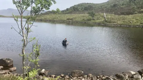 BBC Phil Jones in Loch Dochard