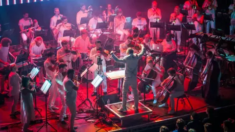 Lily Holman Paraorchestra on stage