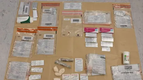 Lancashire Police Unprescribed drugs were seized