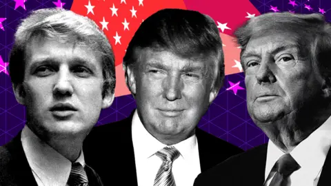 Three faces of Donald Trump