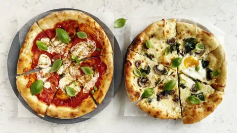 Getty Images Two pizzas