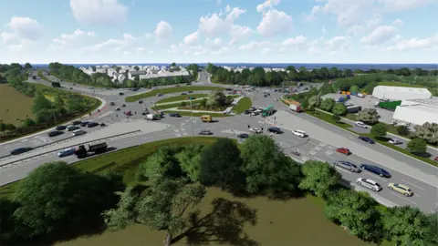 Highways England Artist Impression of Chowns Mill