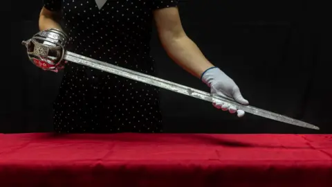 Benedict Johnson/Perth Museum/PA Bonnie Prince Charlie sword