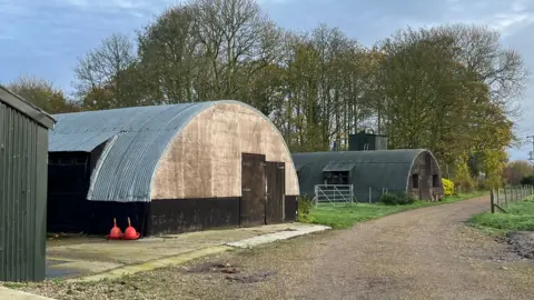 Shaun Whitmore/BBC Farm buildings