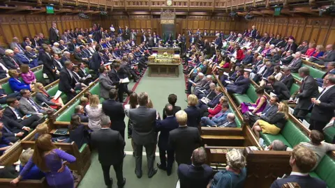 BBC MPs in the House of Commons for PMQs