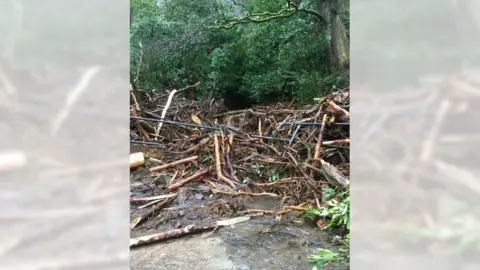 blocked culvert