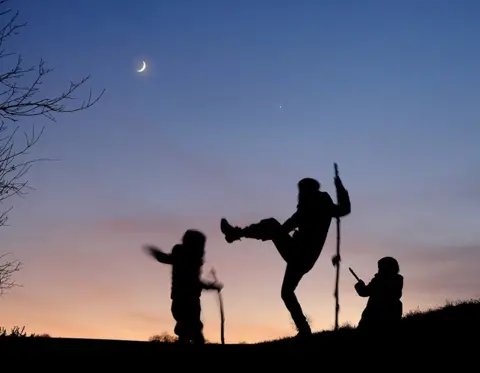 William Rider Dancing at night