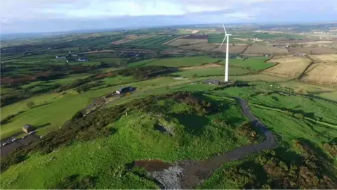 Friends of Knock Iveagh The wind turbine outside Rathfriland, County Down