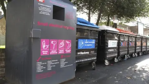 Science Photo Library Recycling bins