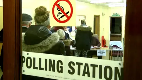 BBC Theale polling station