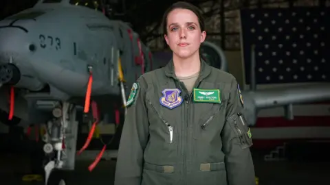 BBC Capt Abbey Walters is an A10 fighter pilot in the 25th Squadron at Osan Airbase